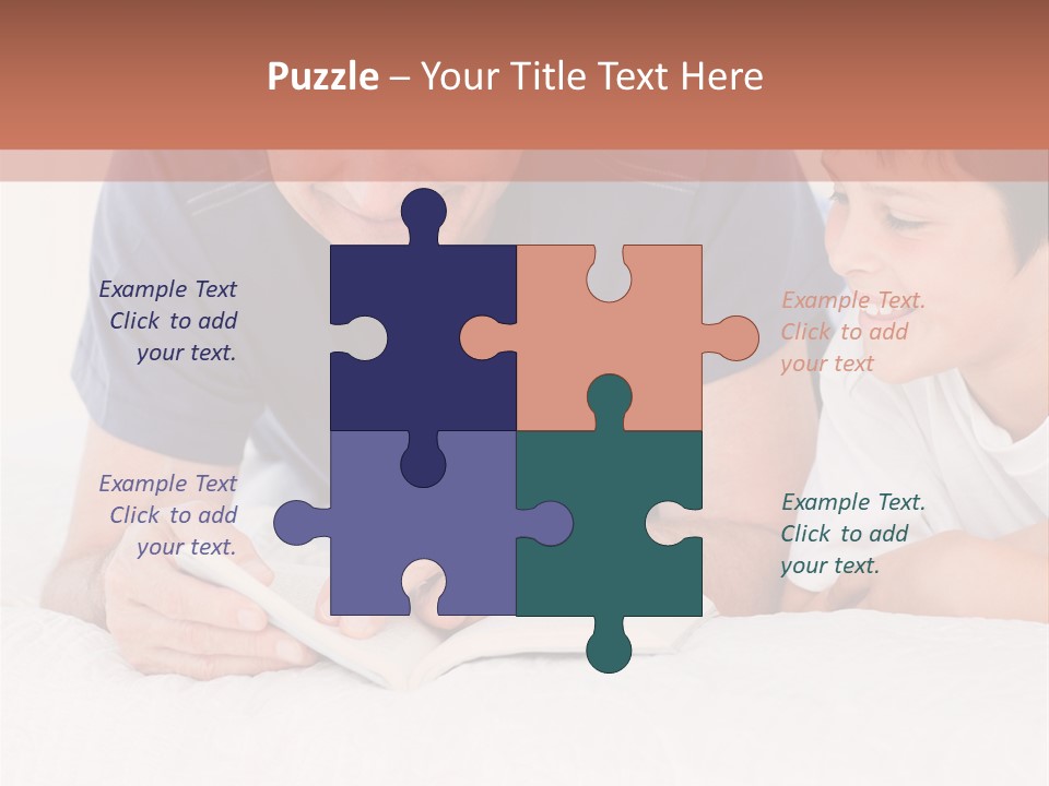 Caucasian Natural Grandfather PowerPoint Template