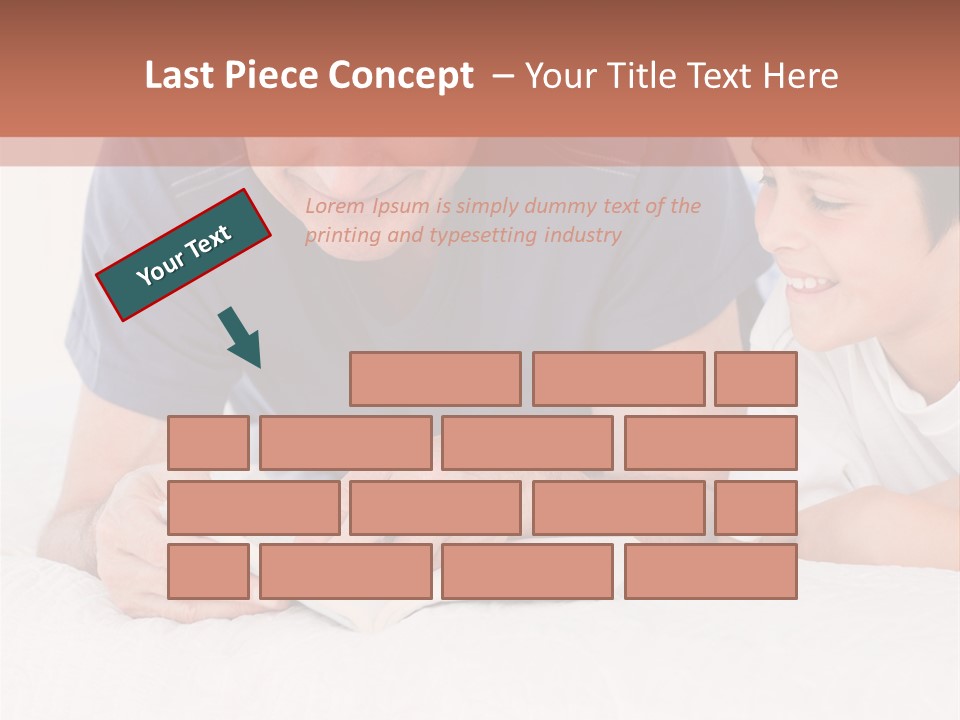 Caucasian Natural Grandfather PowerPoint Template