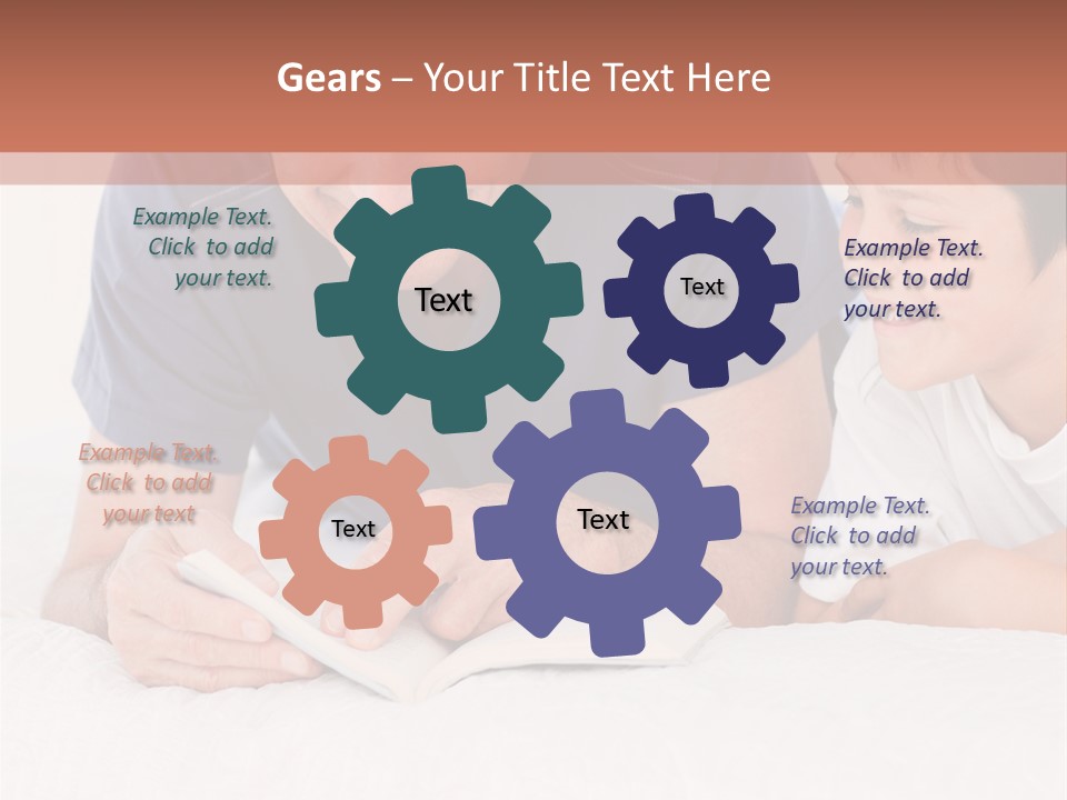 Caucasian Natural Grandfather PowerPoint Template