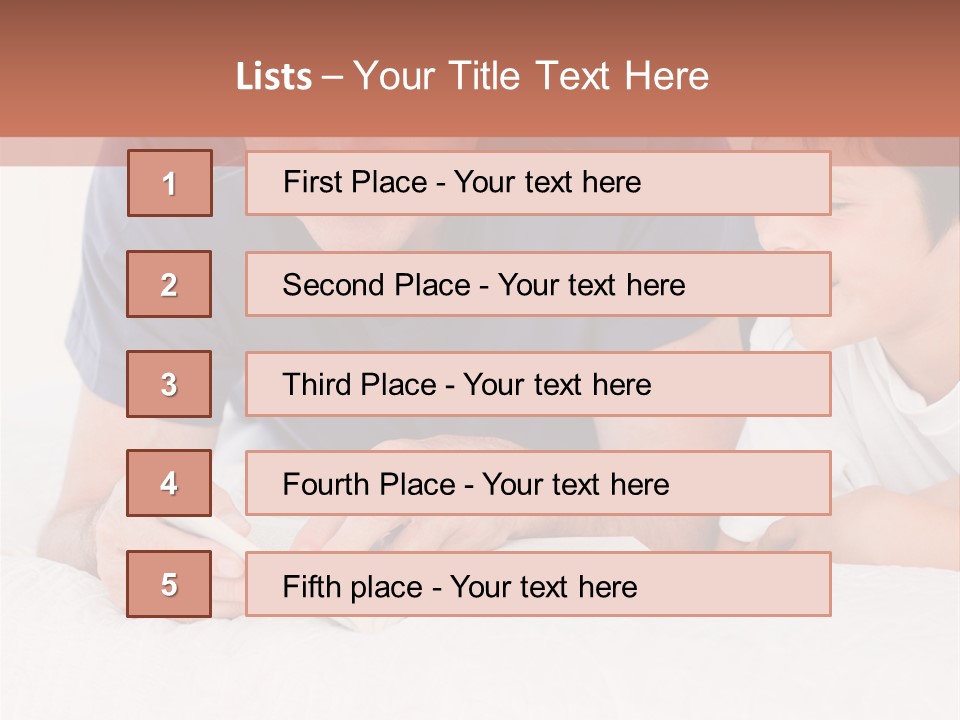 Caucasian Natural Grandfather PowerPoint Template