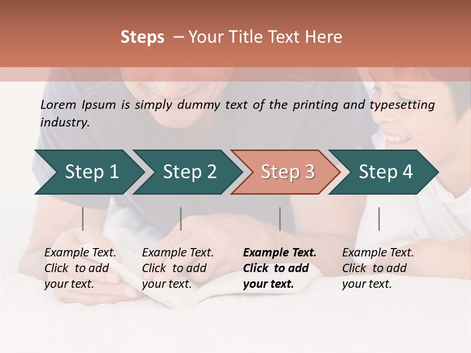Caucasian Natural Grandfather PowerPoint Template