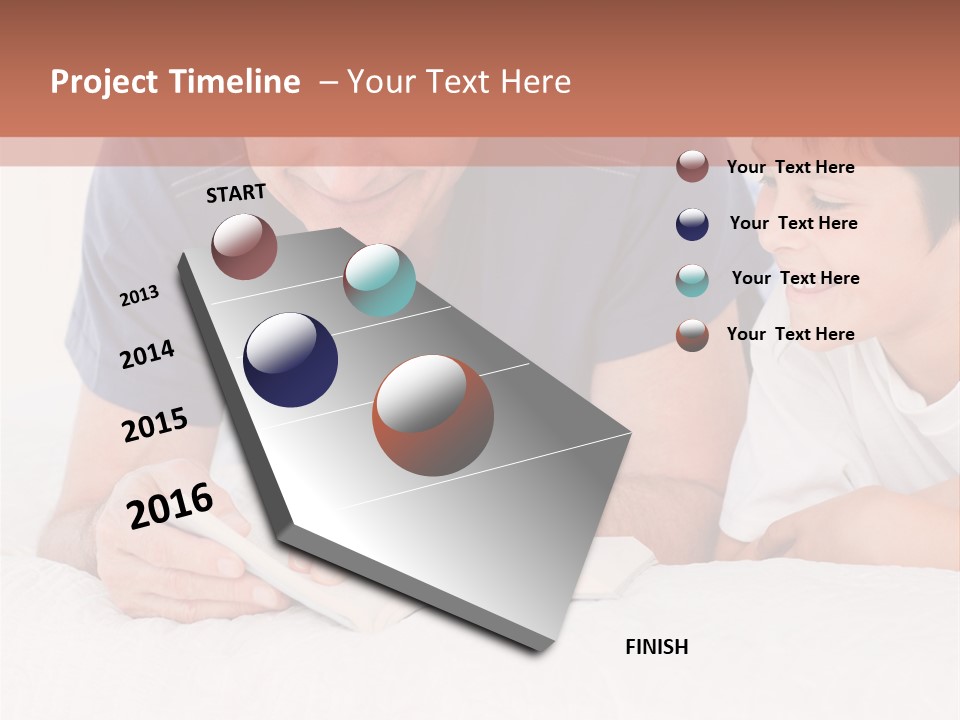 Caucasian Natural Grandfather PowerPoint Template