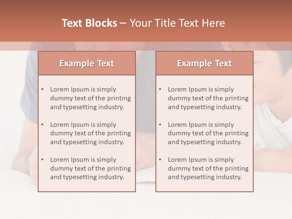 Caucasian Natural Grandfather PowerPoint Template