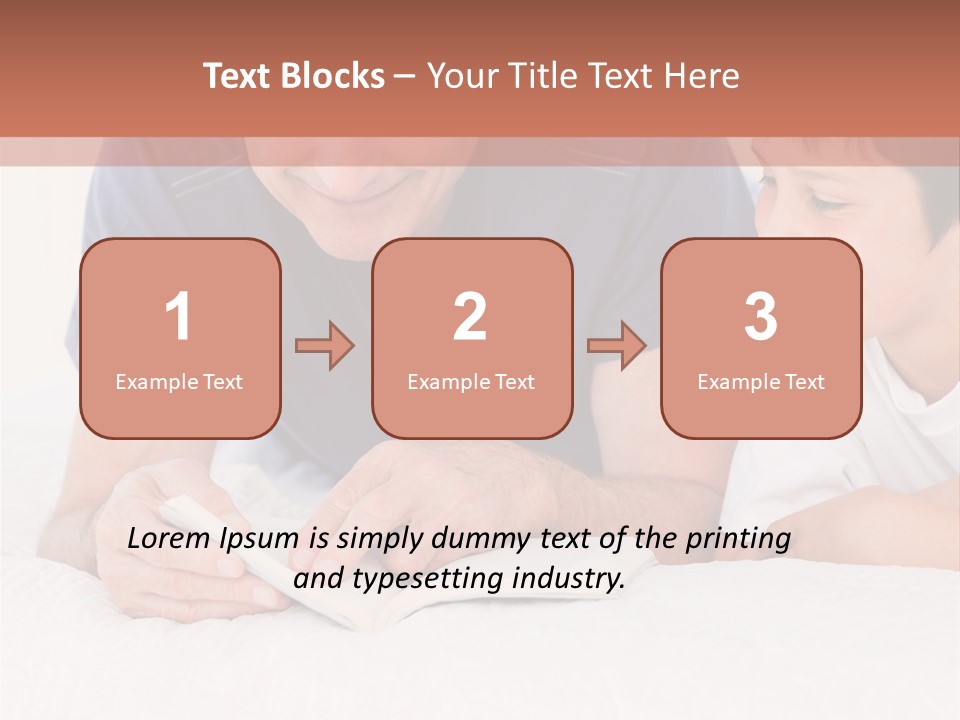 Caucasian Natural Grandfather PowerPoint Template