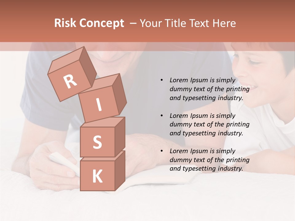 Caucasian Natural Grandfather PowerPoint Template