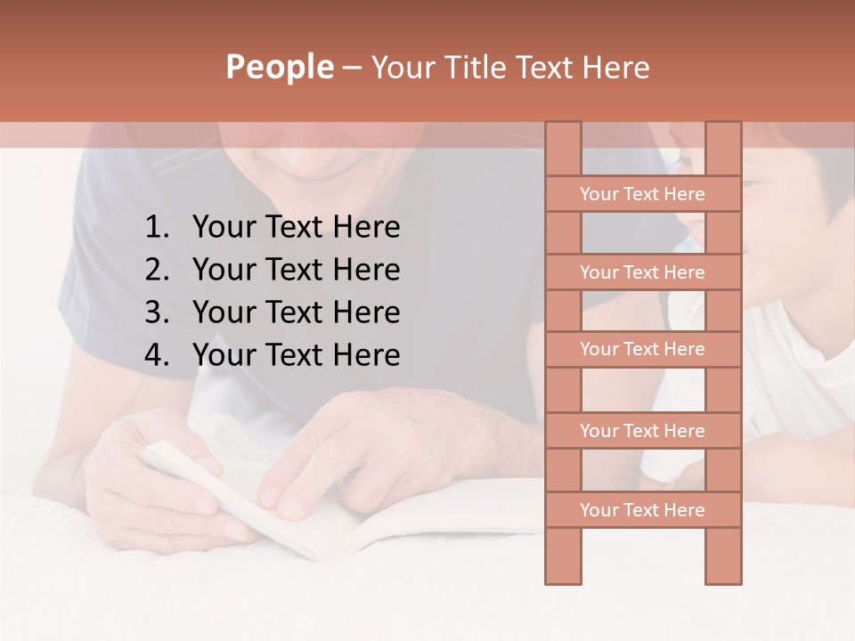 Caucasian Natural Grandfather PowerPoint Template