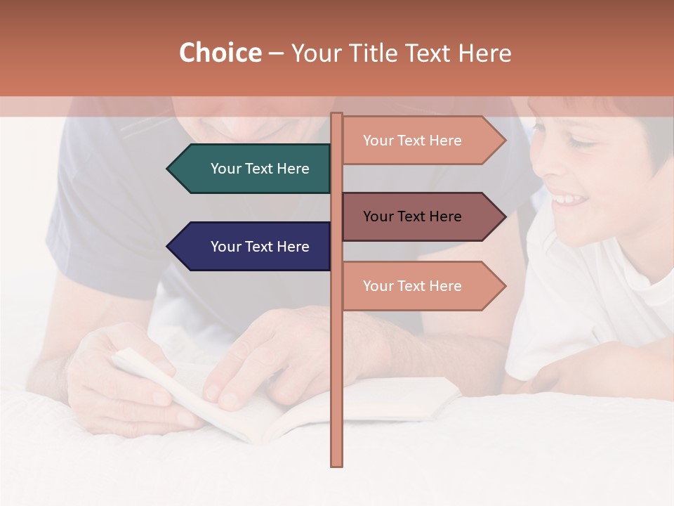 Caucasian Natural Grandfather PowerPoint Template