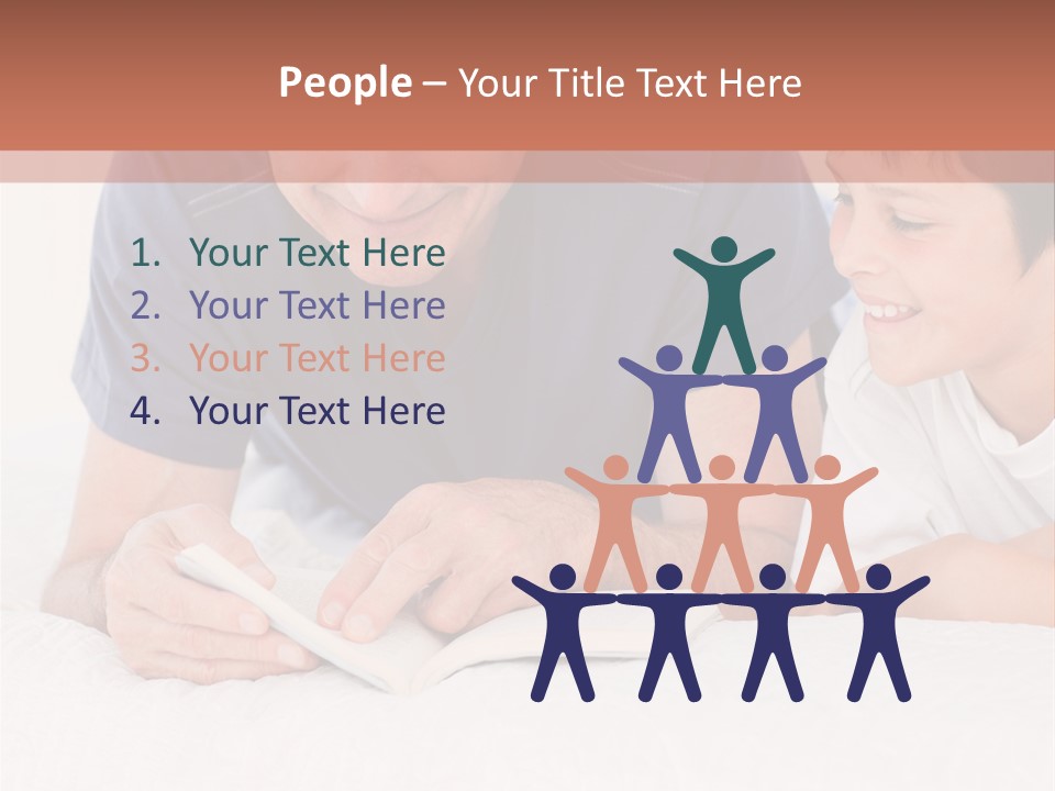 Caucasian Natural Grandfather PowerPoint Template