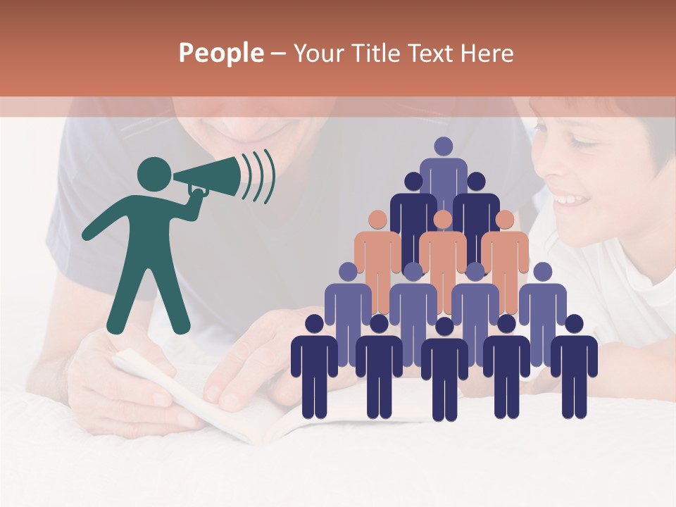 Caucasian Natural Grandfather PowerPoint Template