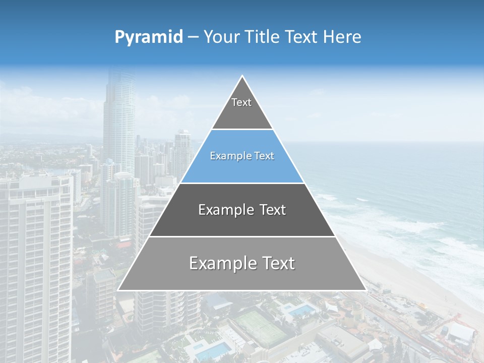 Blue Downtown Center PowerPoint Template