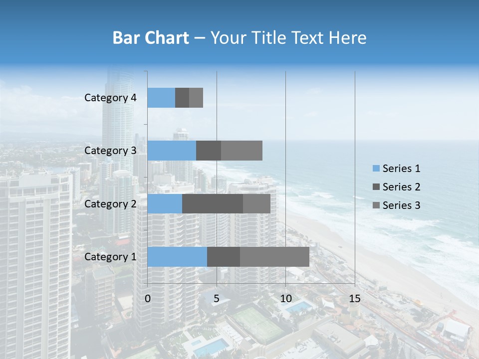Blue Downtown Center PowerPoint Template