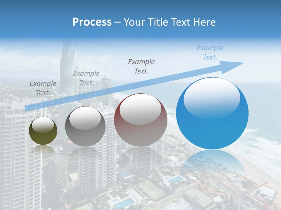 Blue Downtown Center PowerPoint Template