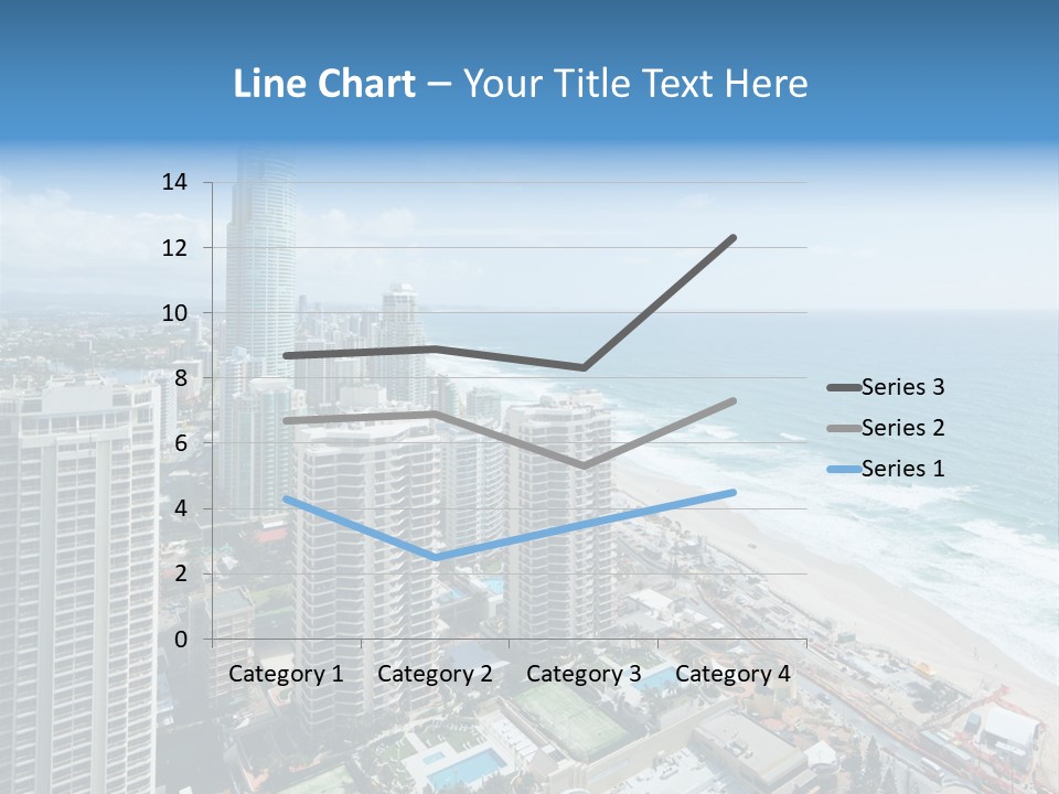 Blue Downtown Center PowerPoint Template