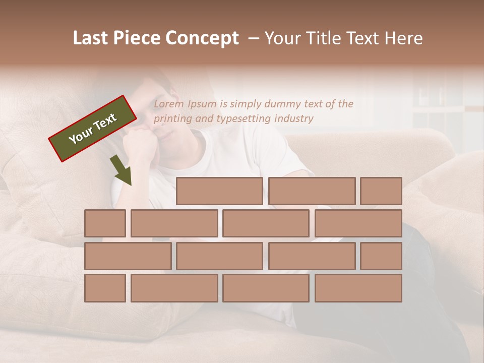 Man Channels Television PowerPoint Template