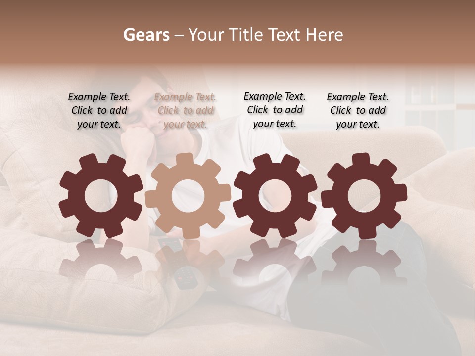 Man Channels Television PowerPoint Template