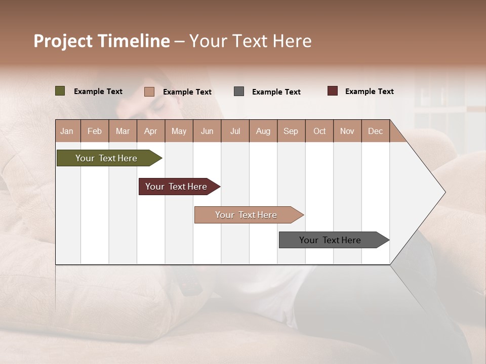 Man Channels Television PowerPoint Template