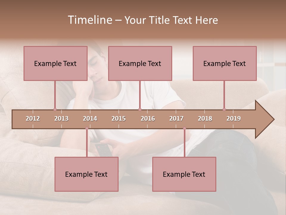 Man Channels Television PowerPoint Template
