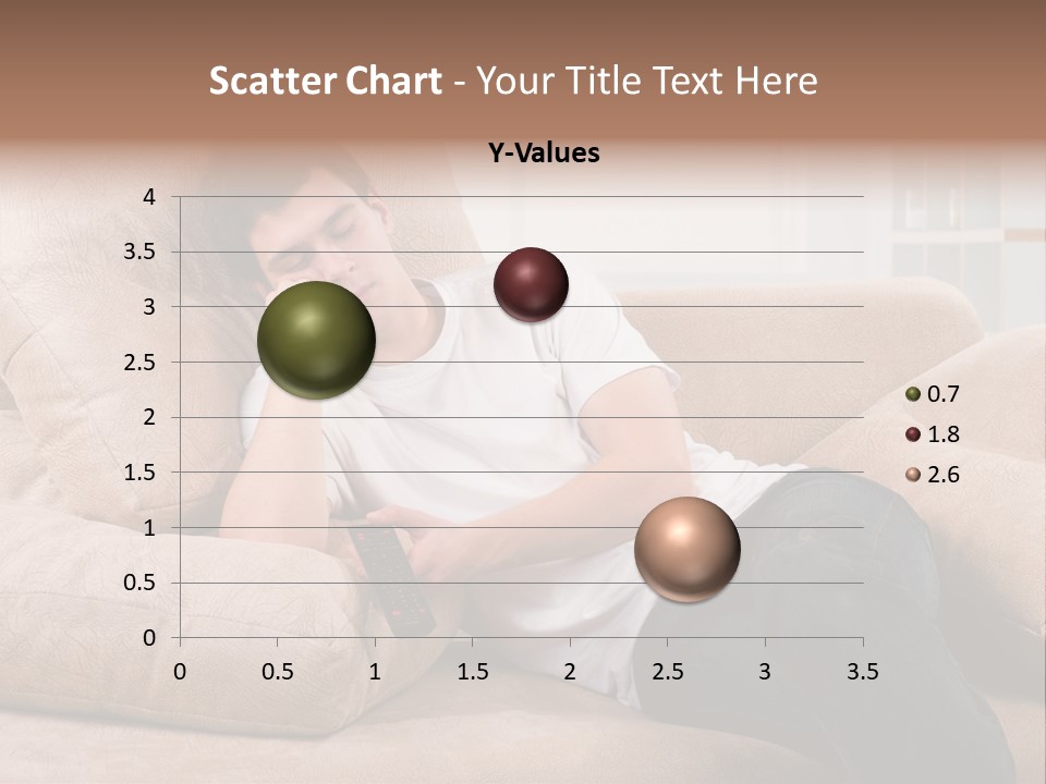 Man Channels Television PowerPoint Template