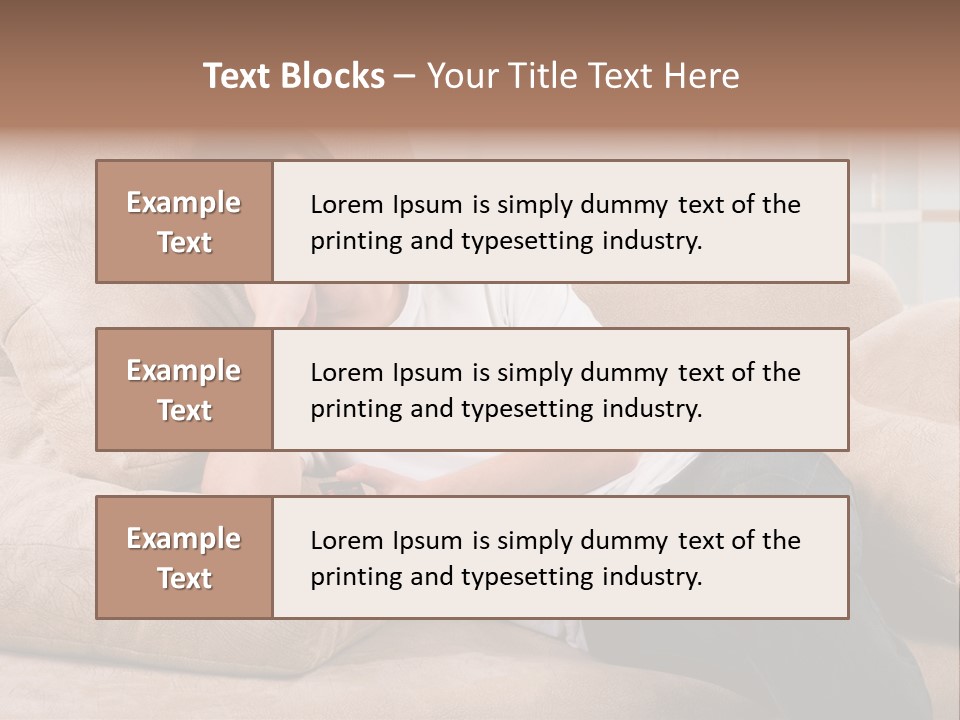 Man Channels Television PowerPoint Template