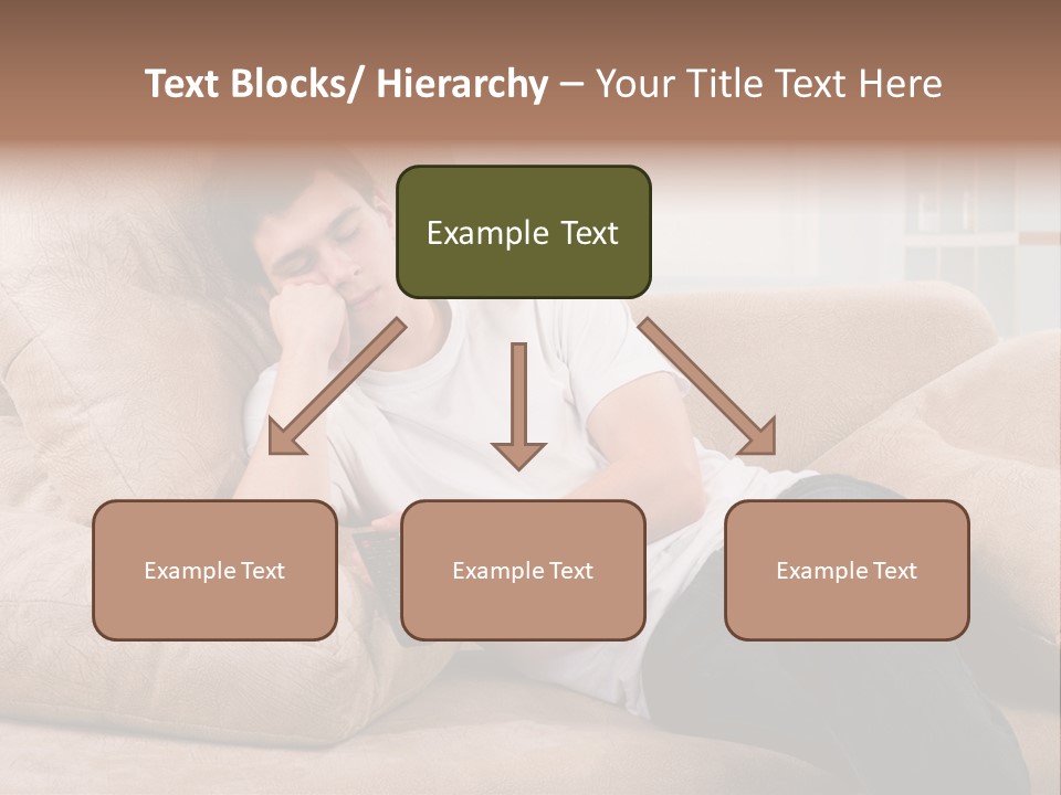 Man Channels Television PowerPoint Template