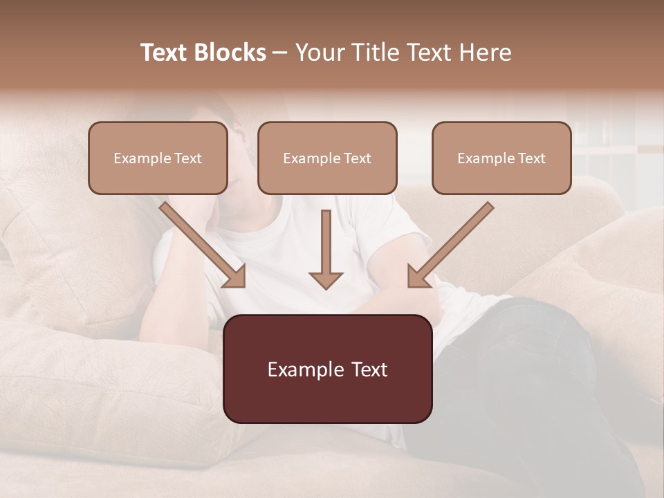 Man Channels Television PowerPoint Template