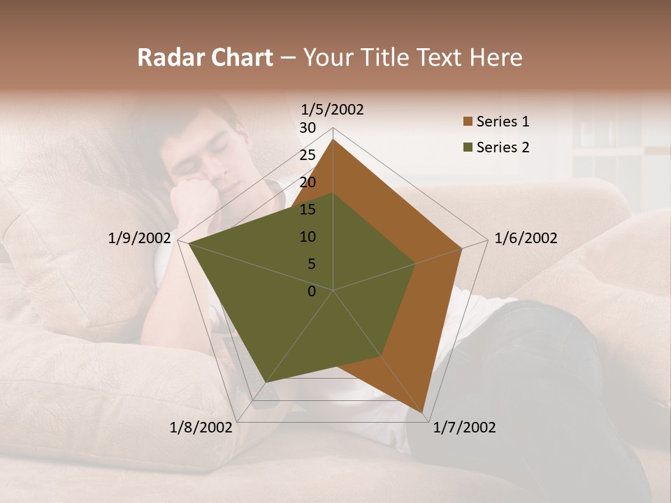 Man Channels Television PowerPoint Template