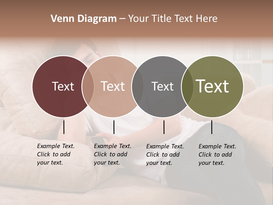 Man Channels Television PowerPoint Template