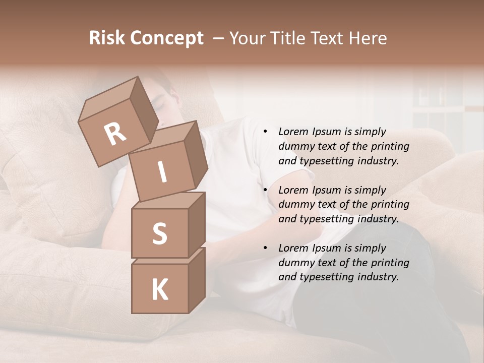 Man Channels Television PowerPoint Template