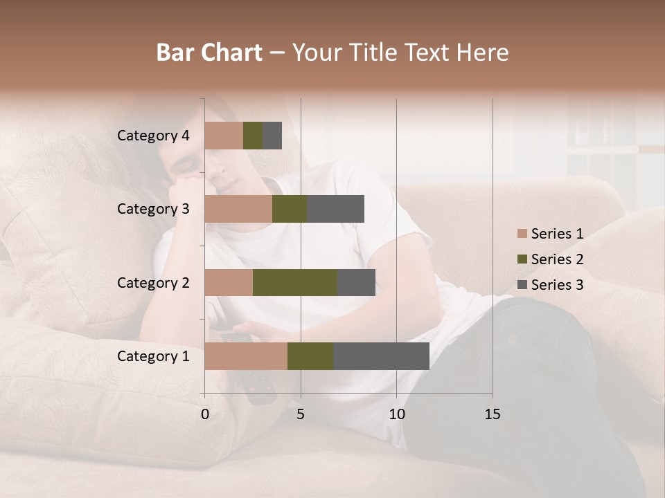 Man Channels Television PowerPoint Template