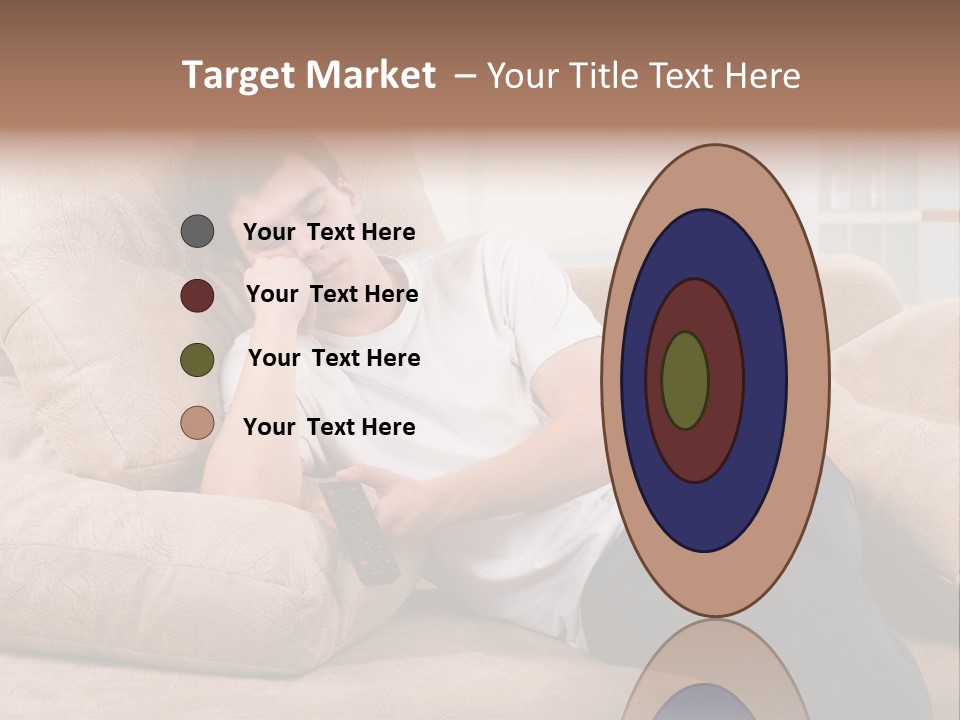 Man Channels Television PowerPoint Template