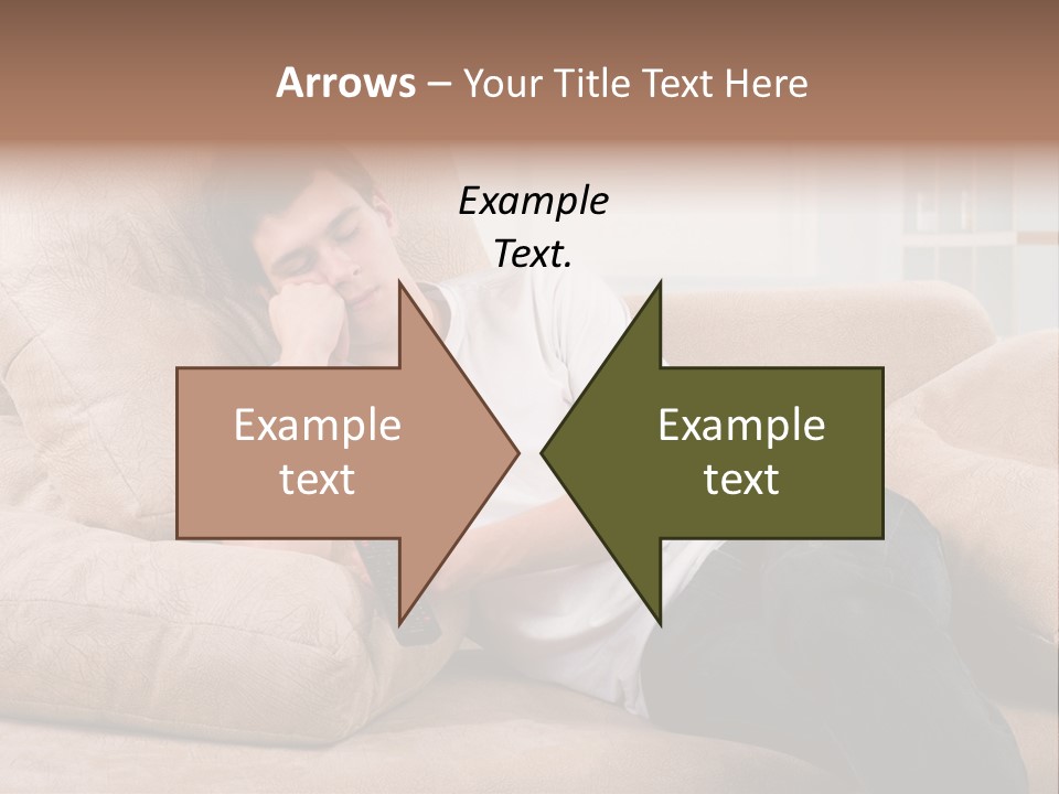 Man Channels Television PowerPoint Template