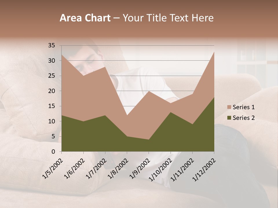 Man Channels Television PowerPoint Template