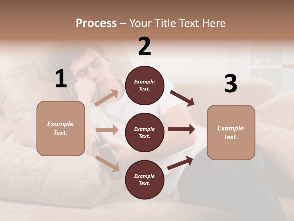 Man Channels Television PowerPoint Template