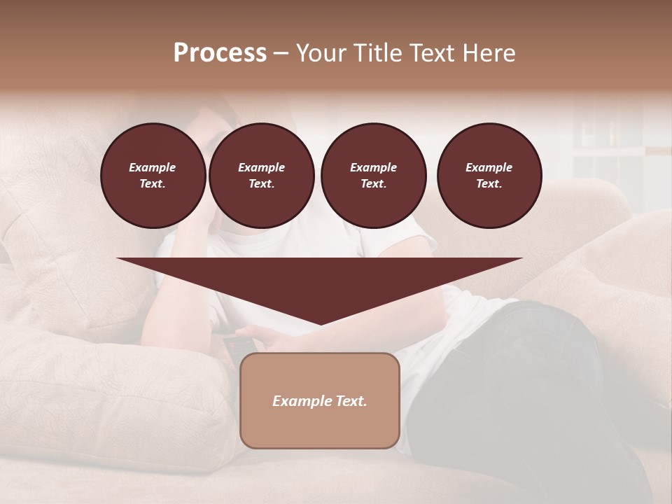 Man Channels Television PowerPoint Template