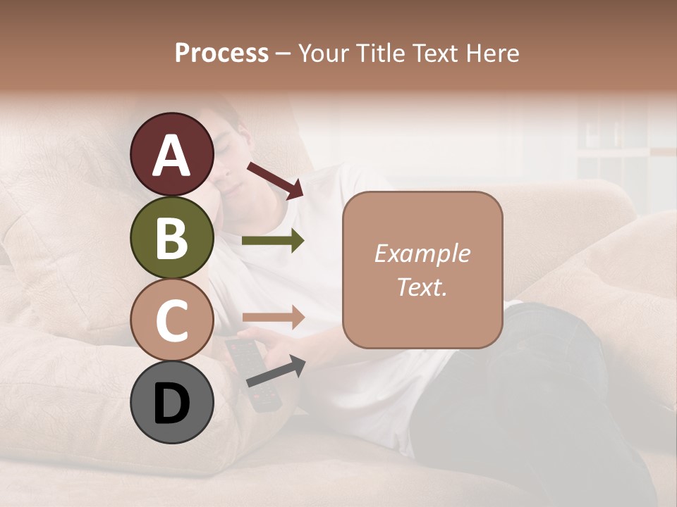 Man Channels Television PowerPoint Template