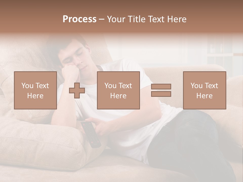 Man Channels Television PowerPoint Template