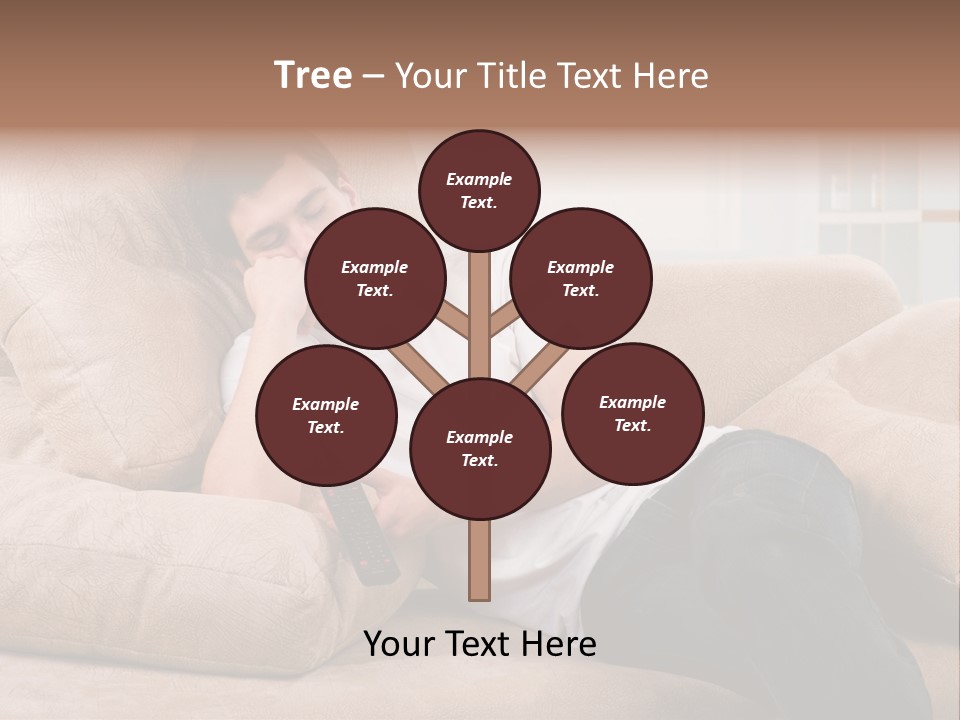 Man Channels Television PowerPoint Template