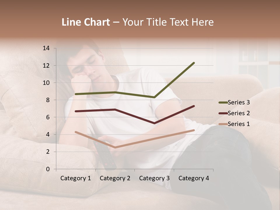 Man Channels Television PowerPoint Template