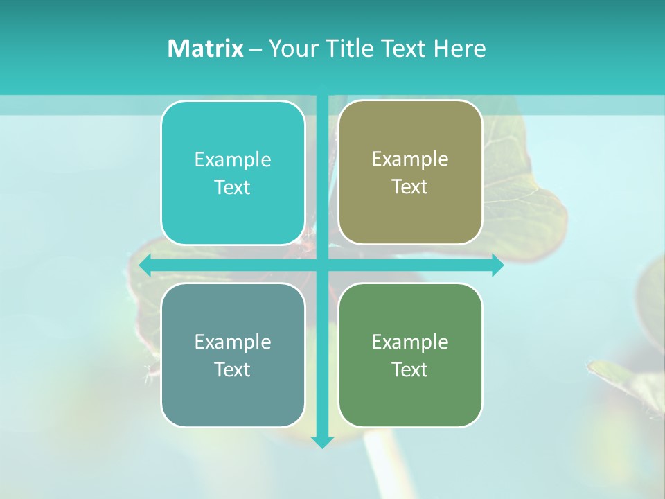 Leaf Leafed Fourleaved PowerPoint Template