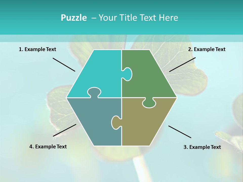 Leaf Leafed Fourleaved PowerPoint Template