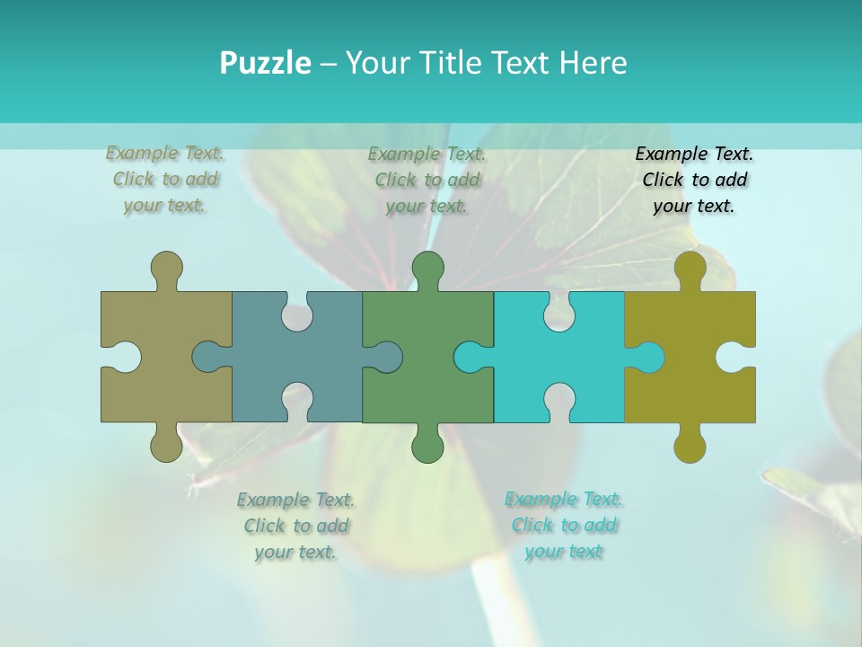 Leaf Leafed Fourleaved PowerPoint Template