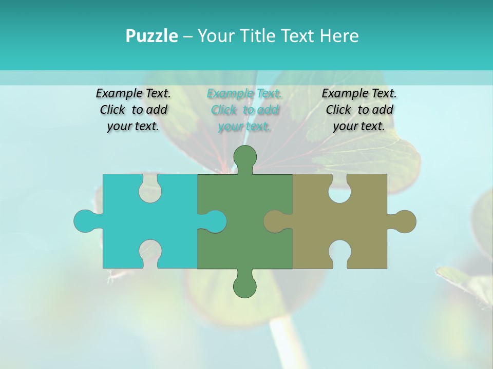 Leaf Leafed Fourleaved PowerPoint Template