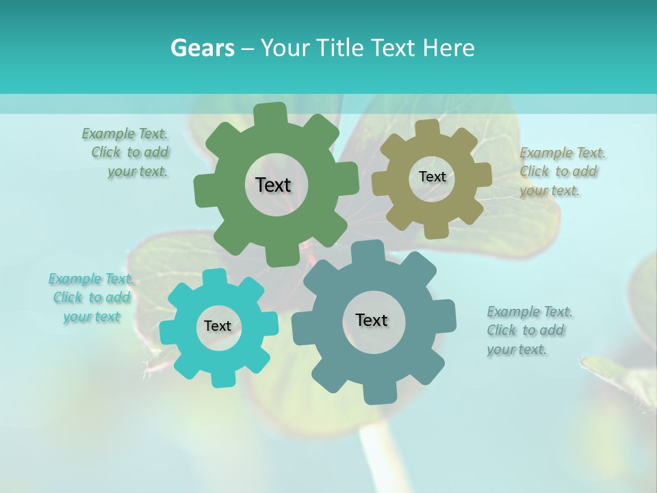 Leaf Leafed Fourleaved PowerPoint Template