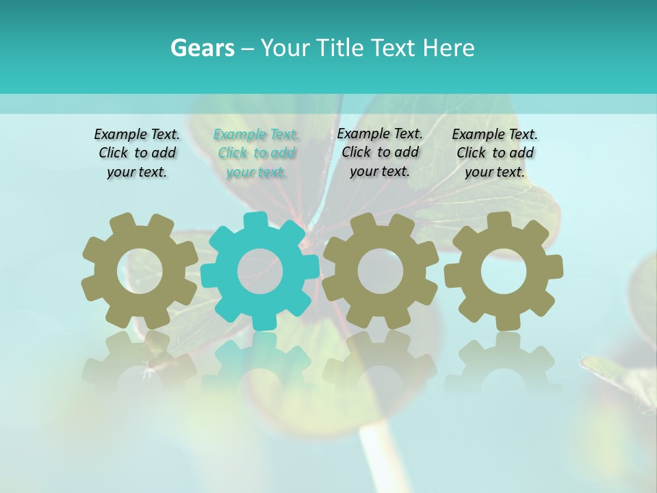 Leaf Leafed Fourleaved PowerPoint Template