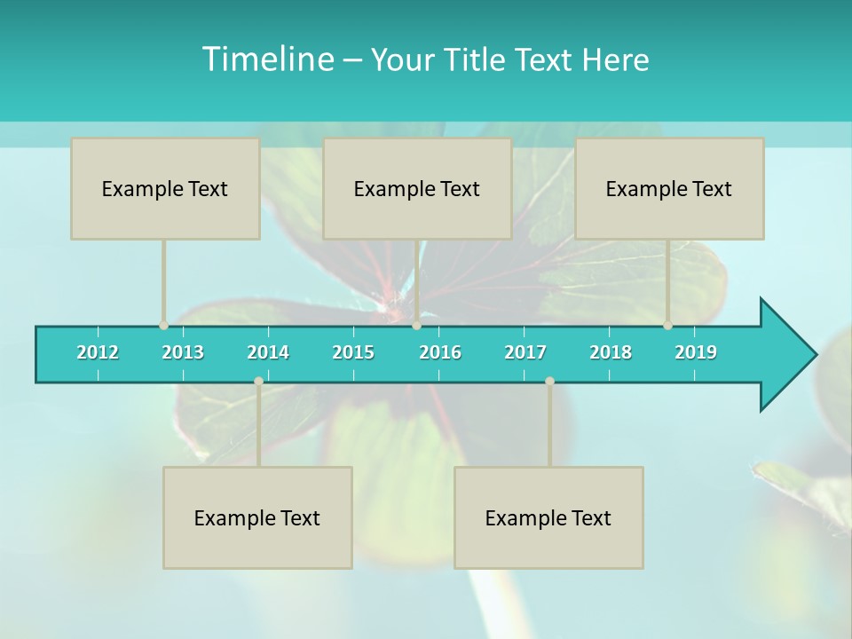 Leaf Leafed Fourleaved PowerPoint Template