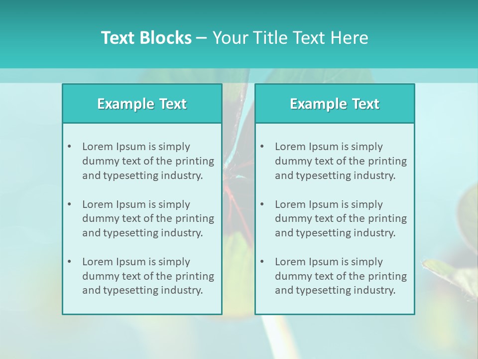 Leaf Leafed Fourleaved PowerPoint Template