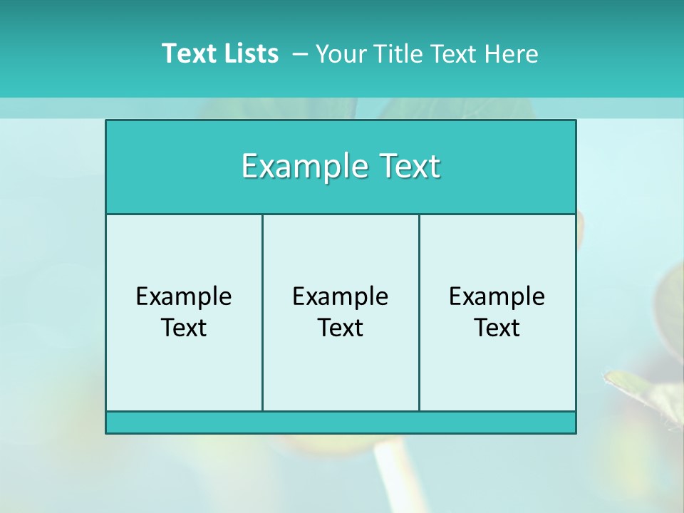 Leaf Leafed Fourleaved PowerPoint Template