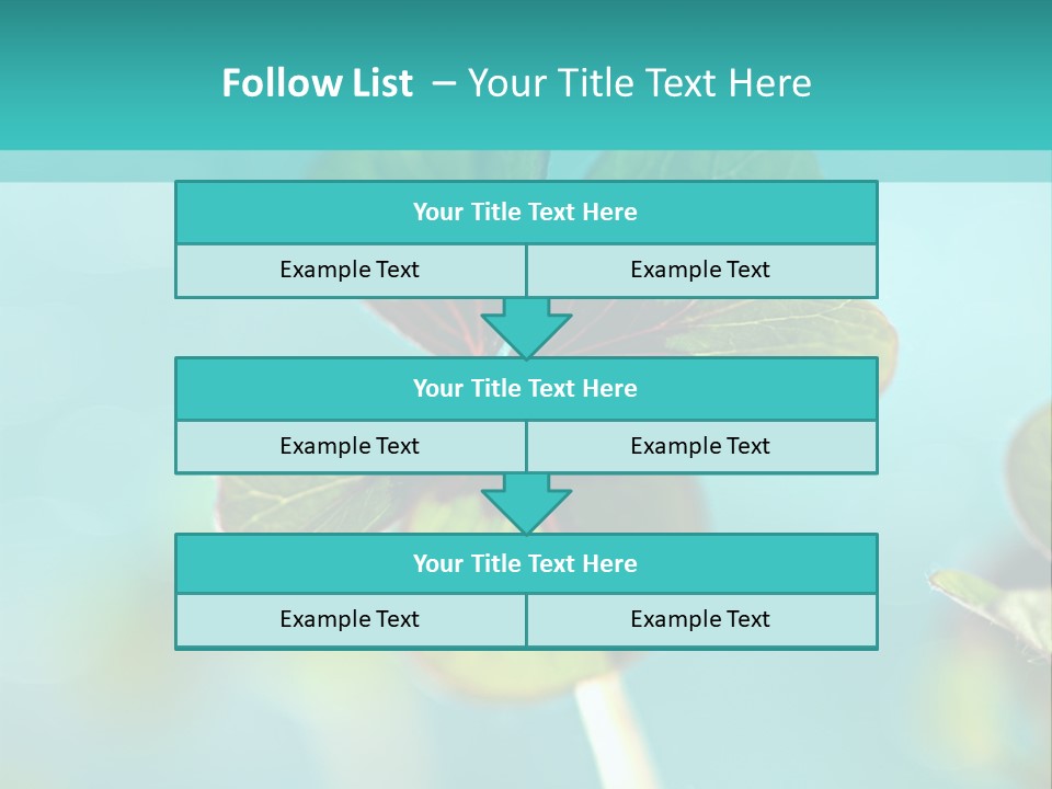 Leaf Leafed Fourleaved PowerPoint Template