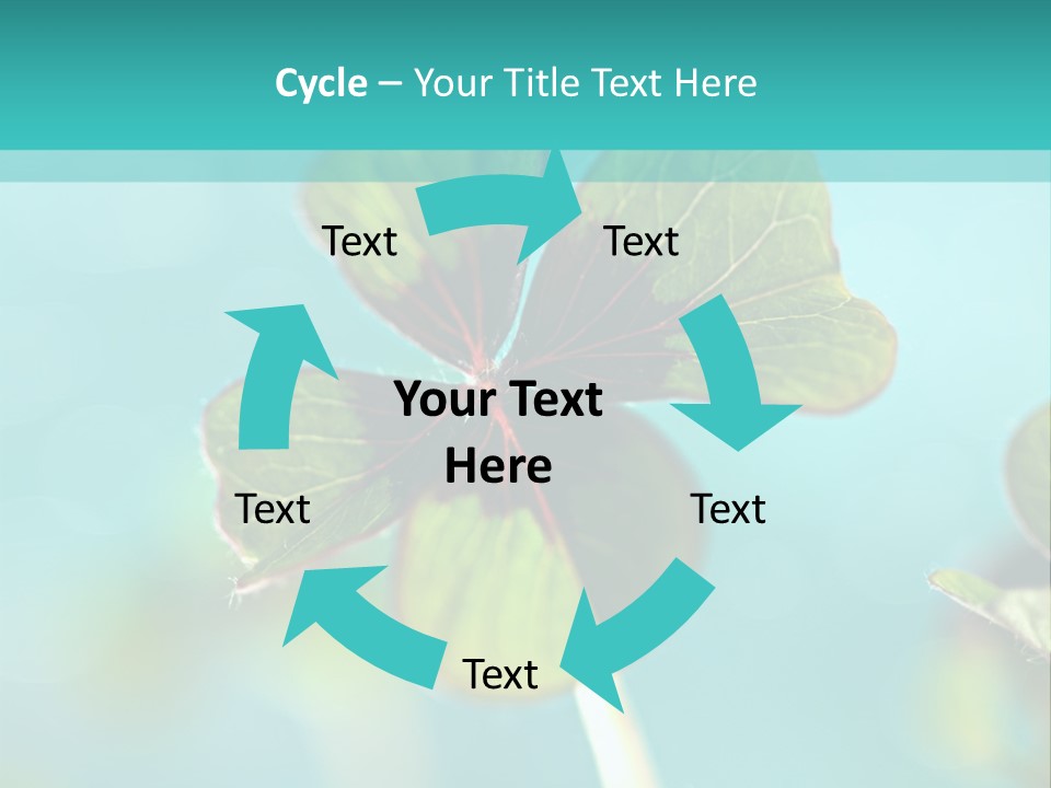 Leaf Leafed Fourleaved PowerPoint Template