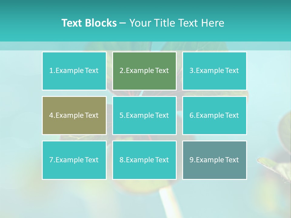Leaf Leafed Fourleaved PowerPoint Template
